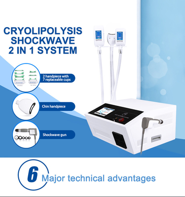 Ударная волна 2 в 1 облегчении боли Cryolipolysis уменьшая машину