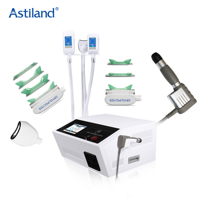 Машина машины Cryolipolysis жирная замерзая & ручки ударной волны многофункциональная уменьшая